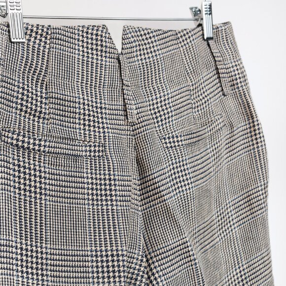 Brunello Cucinnelli SS/19 Beige & Black Linen Check Trousers - Picture 8 of 16